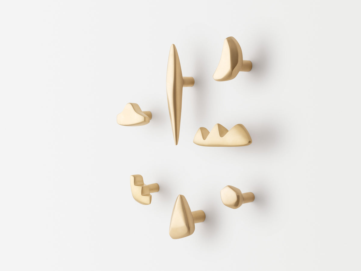 Mountains- Brushed Satin Brass