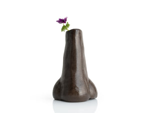 Nose Vase - Dark Brown