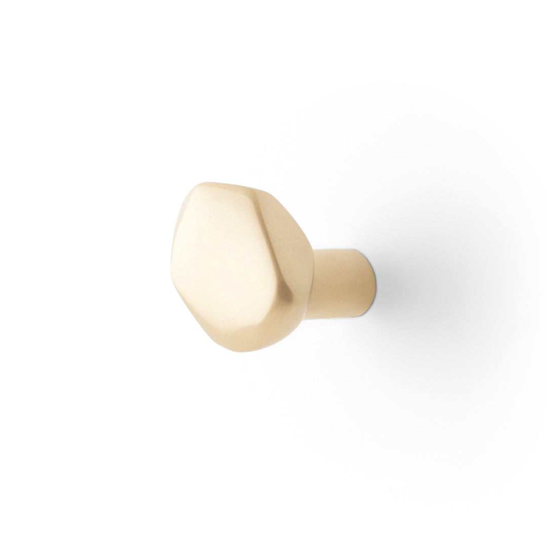 Pebble- Brushed Satin Brass