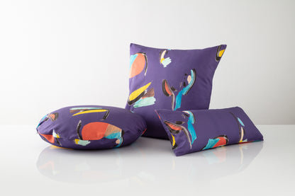 Purple Pod Square Pillow