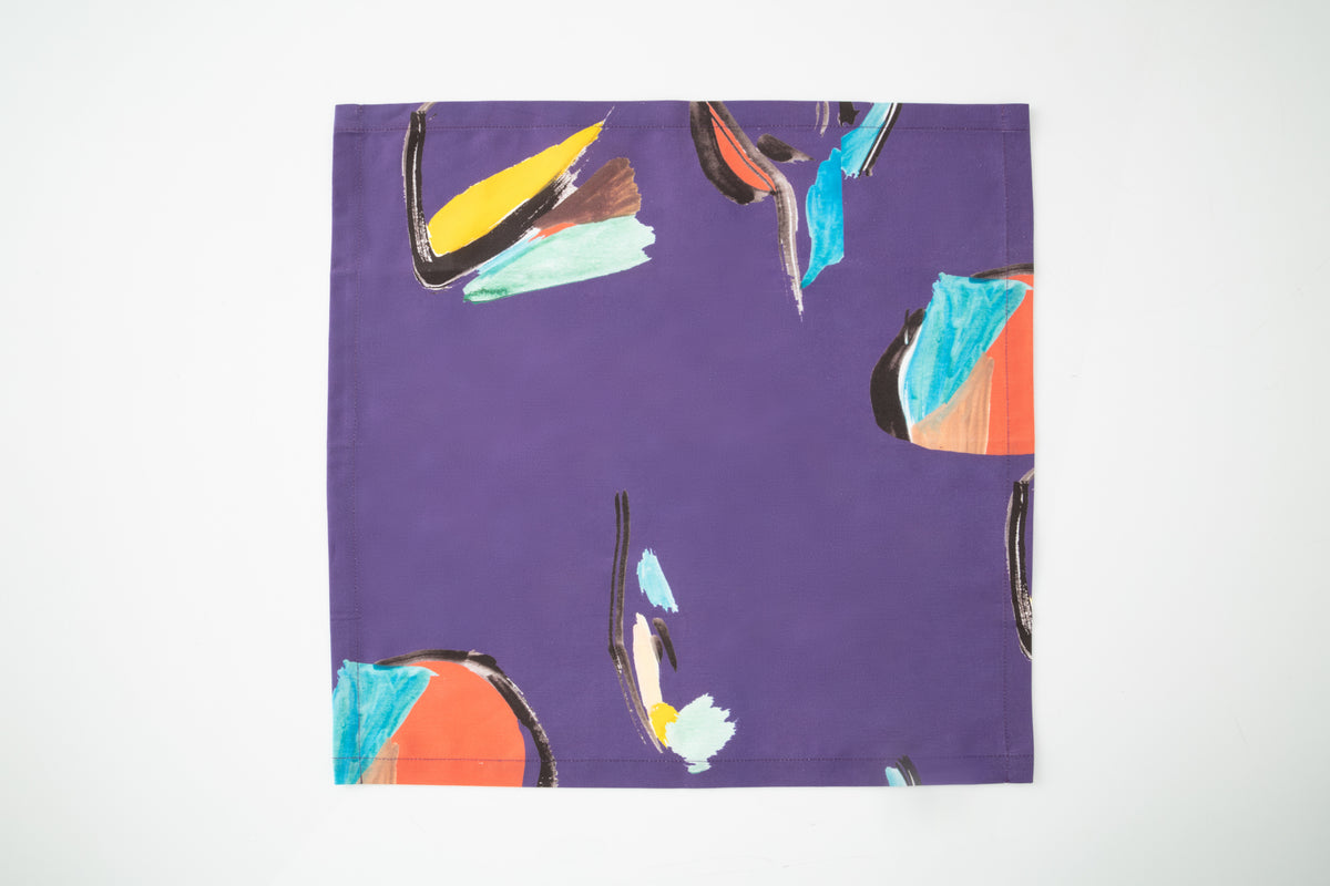 Purple Pod Napkins, Set of 4