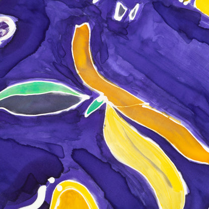 Hand-Painted Fruity Scarf
