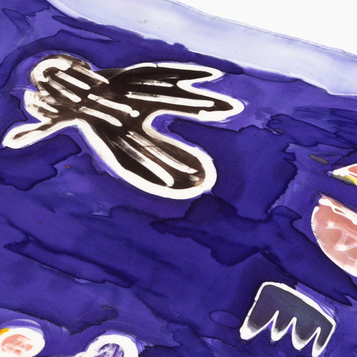 Hand-Painted Fruity Scarf