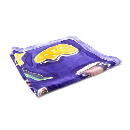 Hand-Painted Fruity Scarf