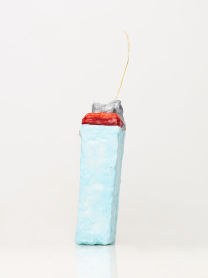 Medium Sky Blue Lighter Candle