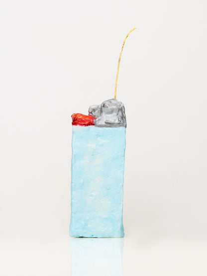 Medium Sky Blue Lighter Candle