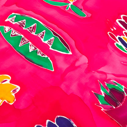 Hand-Painted Fruity Scarf