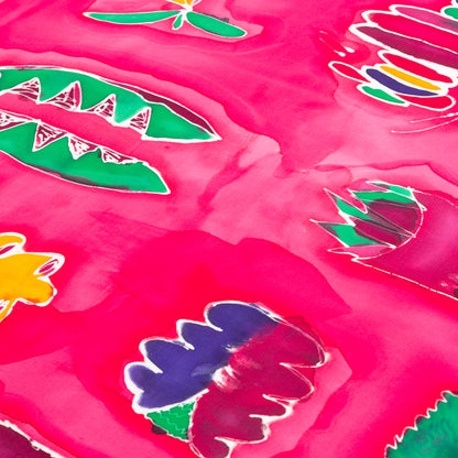 Hand-Painted Fruity Scarf