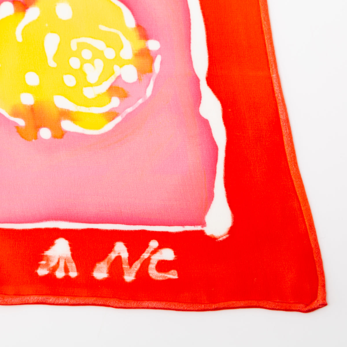 Hand-Painted Fruity Scarf