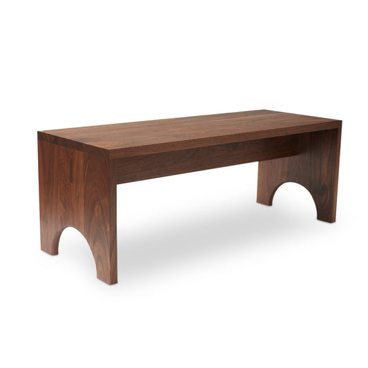 Walnut Arc Bench