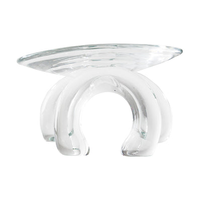 Double Arch Glass Pedestal
