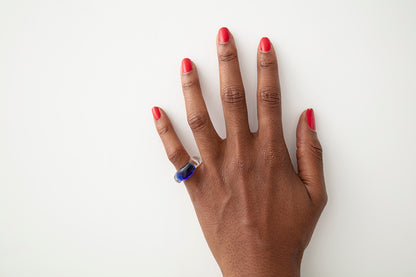 Thick Organic Band, Cobalt Ring