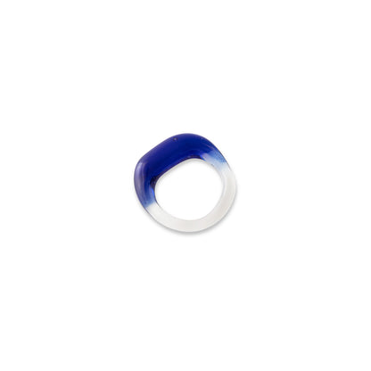 Organic Band, Cobalt, Clear Ring