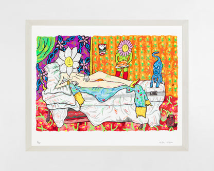 Marcel Alcalá, Manet and Titian with Daisy, 2020 Limited Edition Print
