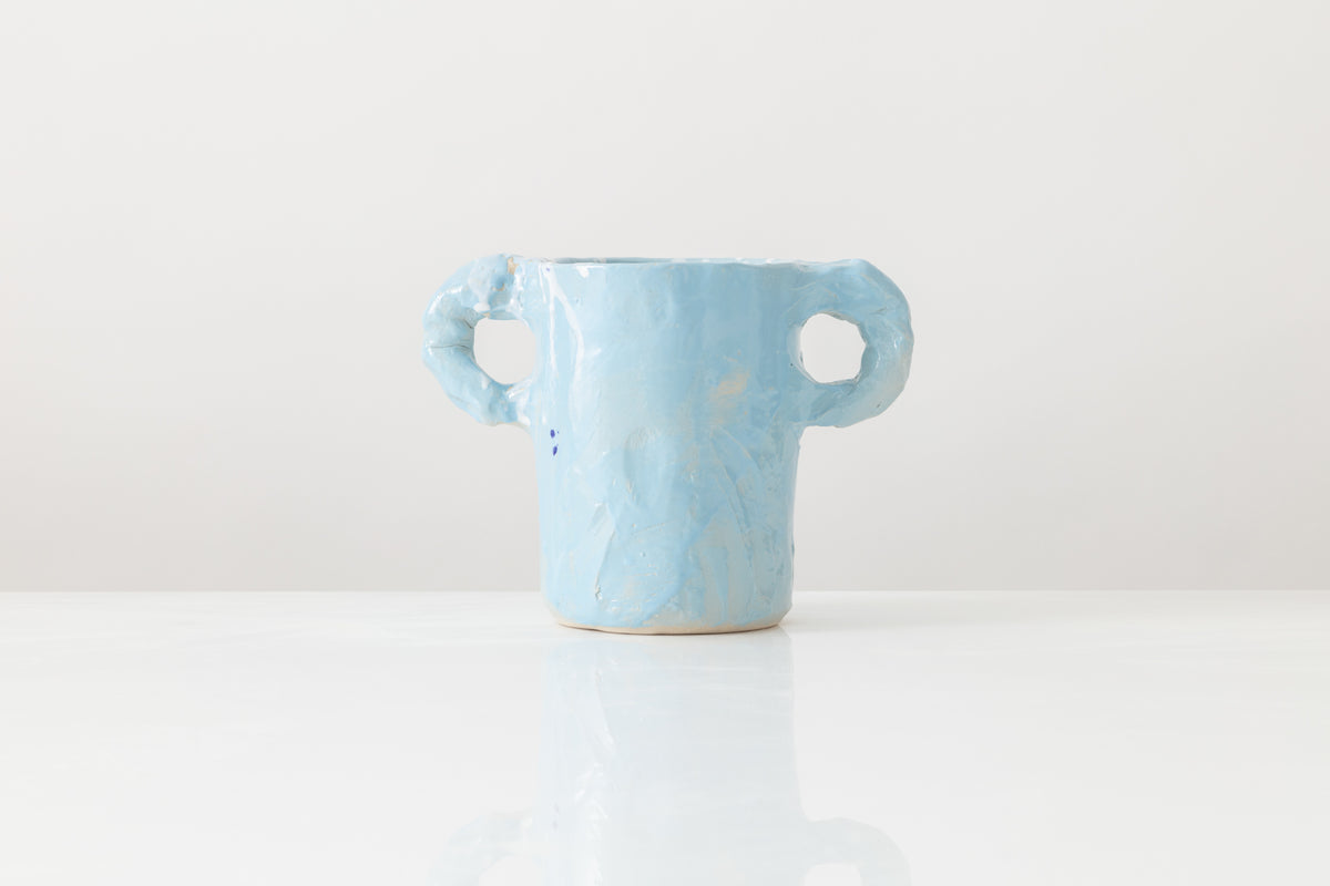 Light Blue Studio Vase