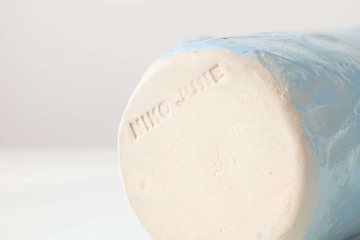 Light Blue Studio Vase
