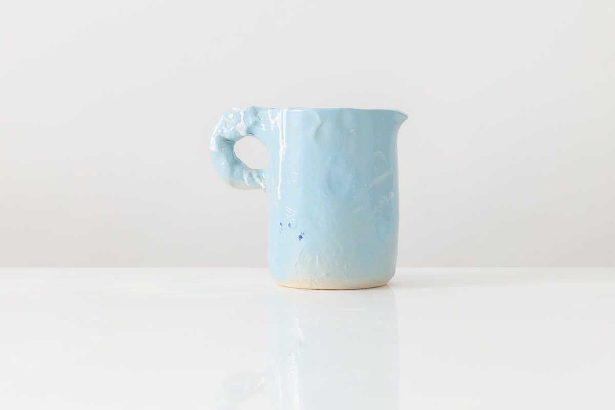Light Blue Studio Pitcher