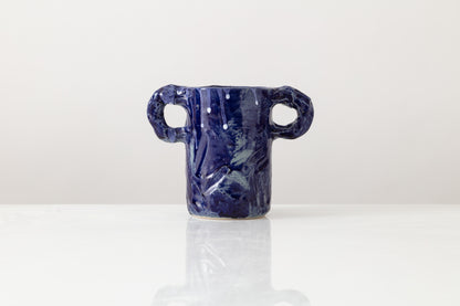 Dark Blue Studio Vase