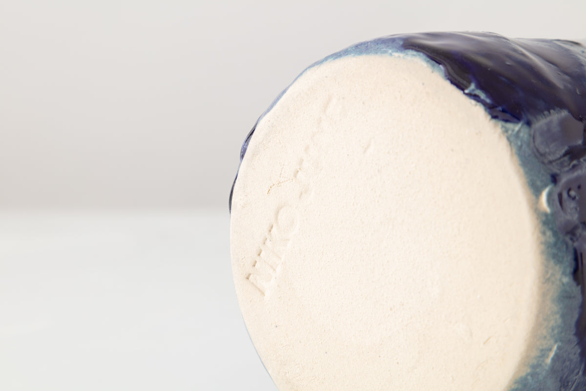 Dark Blue Studio Vase