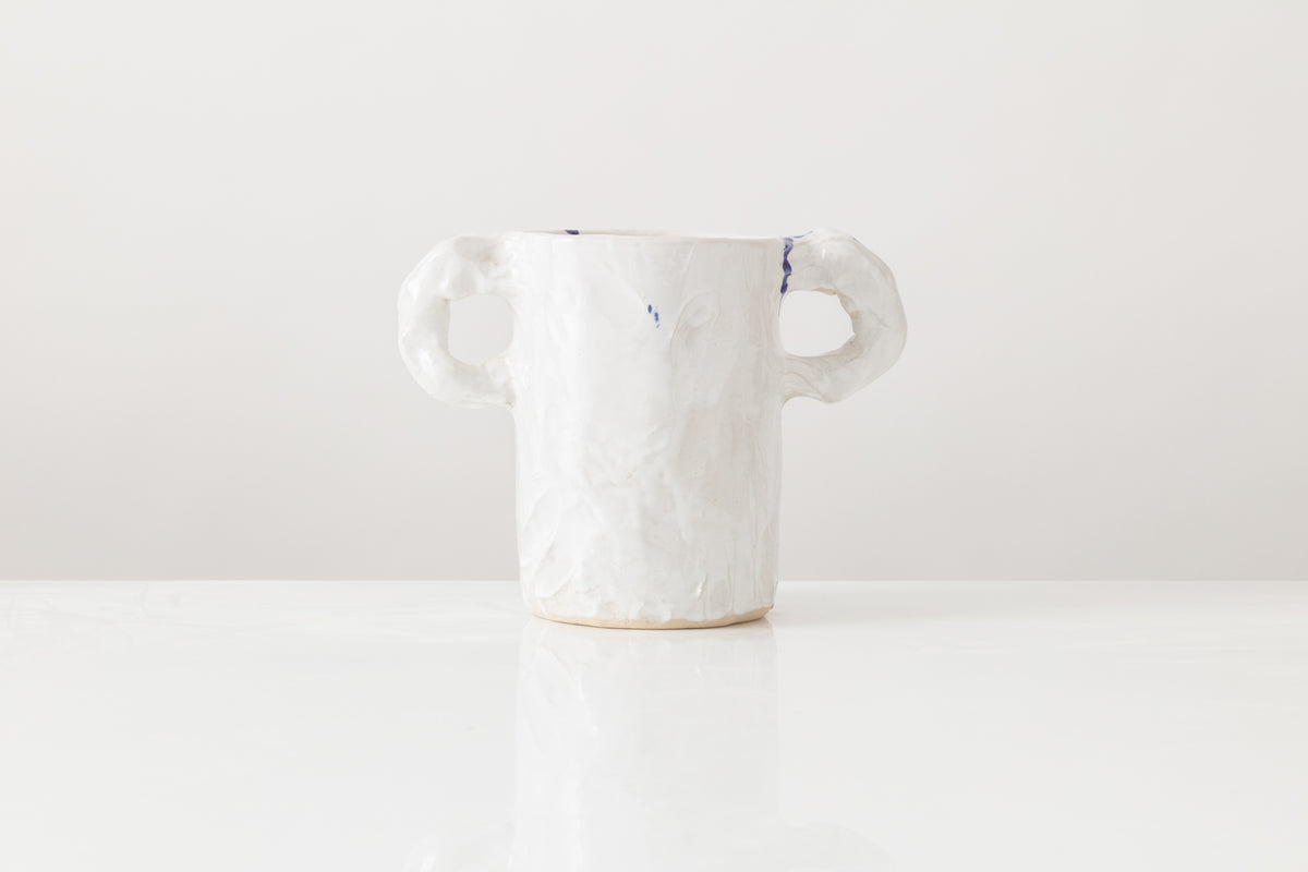 White Studio Vase