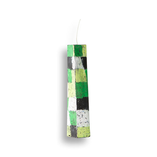 Tall Green Stack Candle by Crying Clover