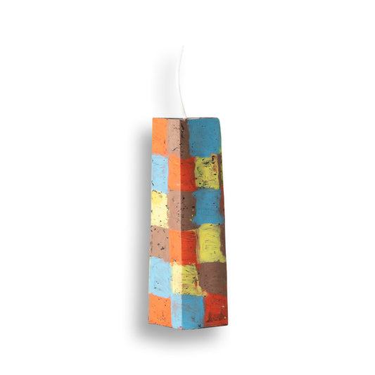 Tower Orange Stack Candle by Crying Clover