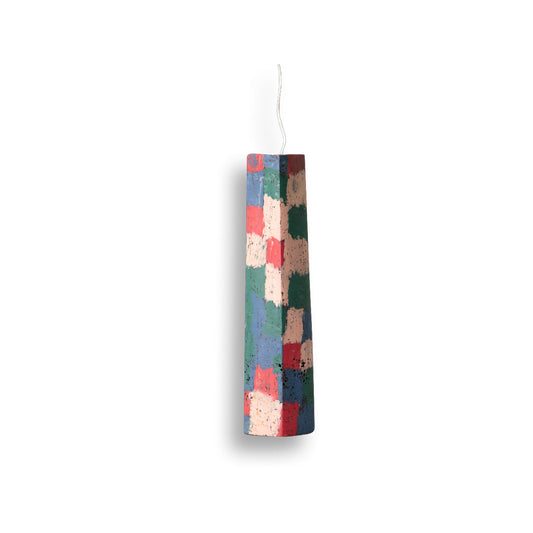 Tall Blue Stack Candle by Crying Clover