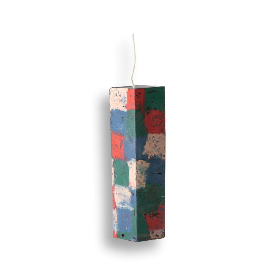 Tower Blue Stack Candle by Crying Clover