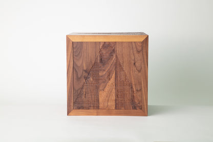 Walnut Pyramid Cube