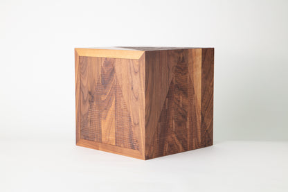 Walnut Pyramid Cube