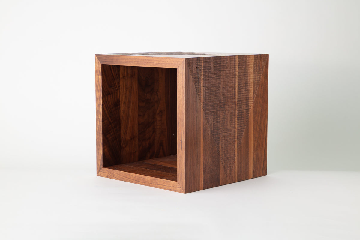 Walnut Pyramid Cube