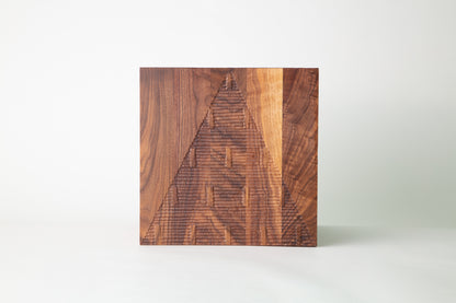 Walnut Pyramid Cube