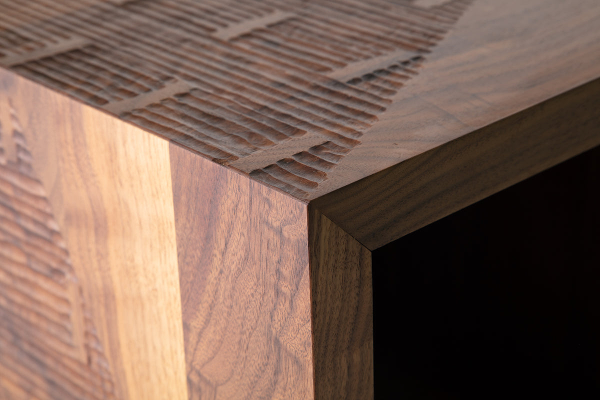 Walnut Pyramid Cube