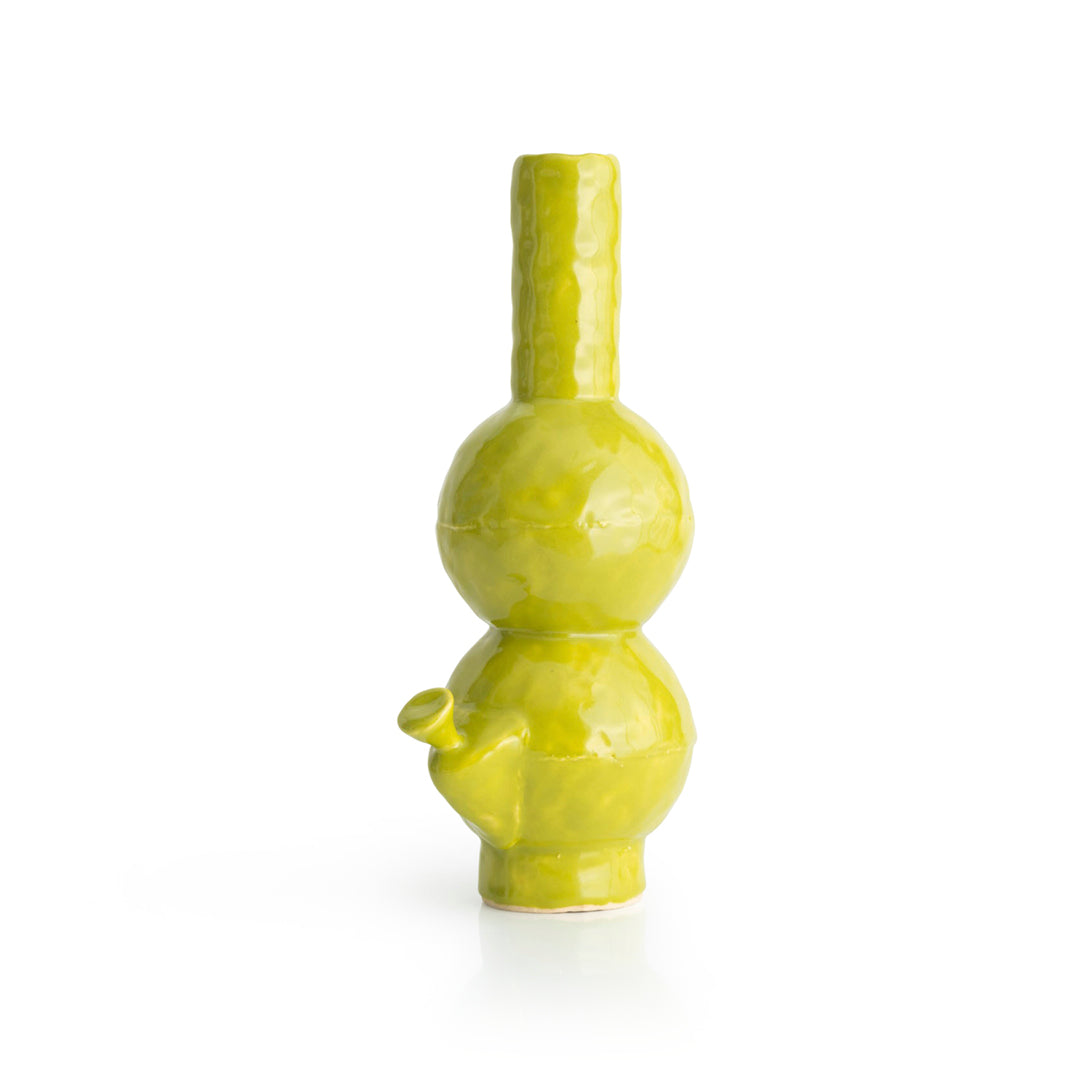 Bong-like Vase in Green