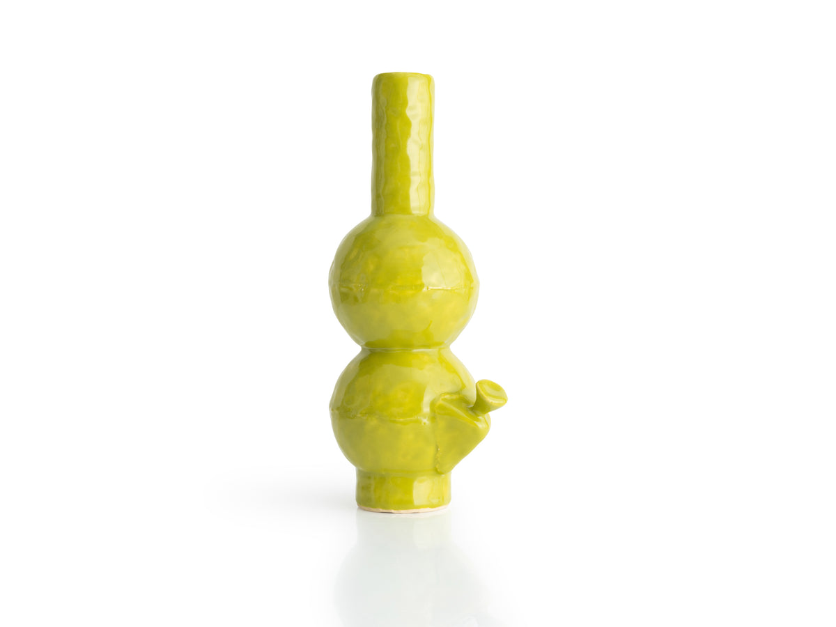 Bong-like Vase in Green