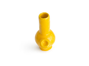 Bong-like Vase in Yellow