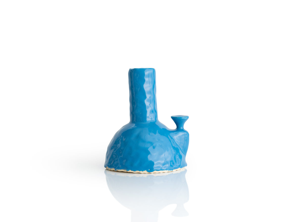 Bong-like Vase in Blue