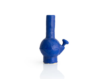Bong-like Vase in Cobalt