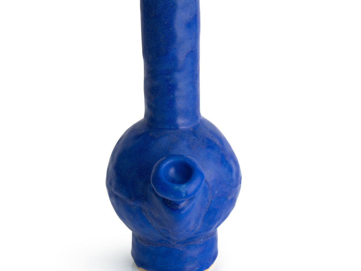 Bong-like Vase in Cobalt