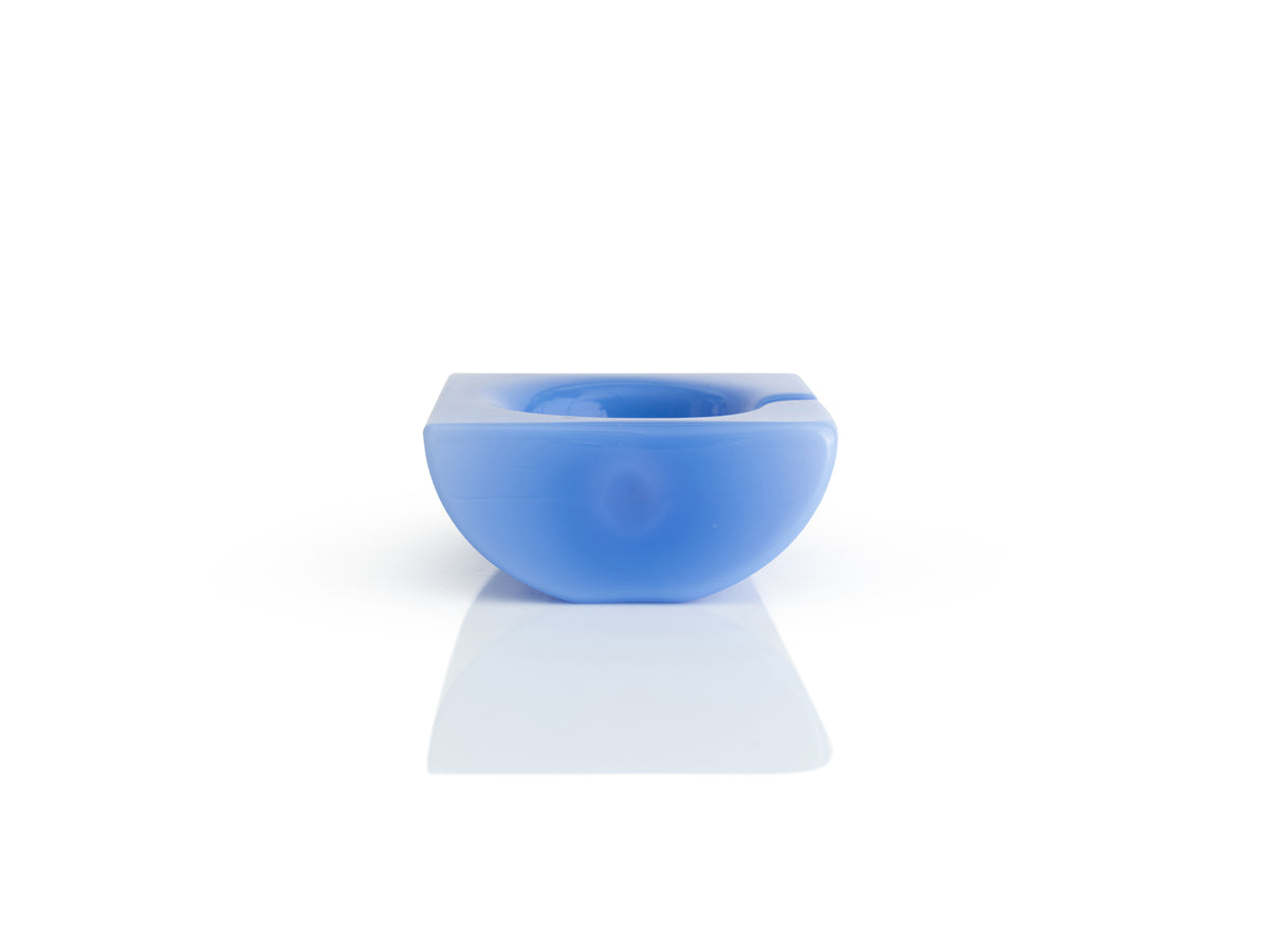 Half Circle Ashtray - Milky Blue