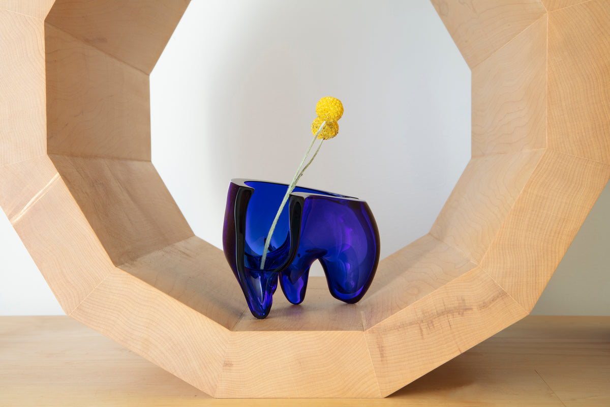 Open Mountains Glass Ashtray