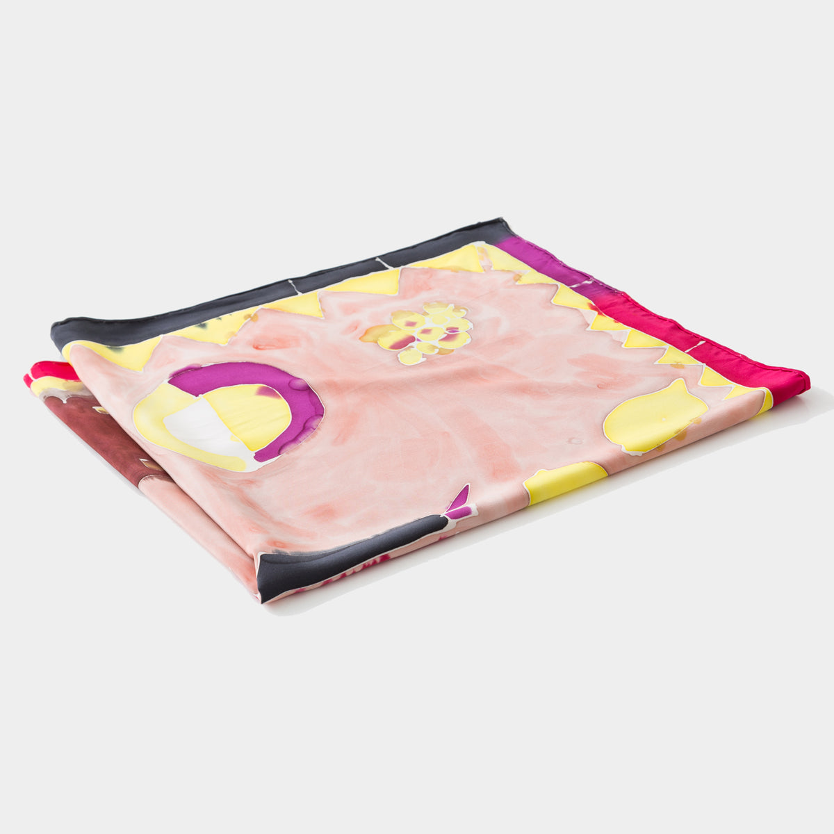 Hand-Painted Fruity Scarf