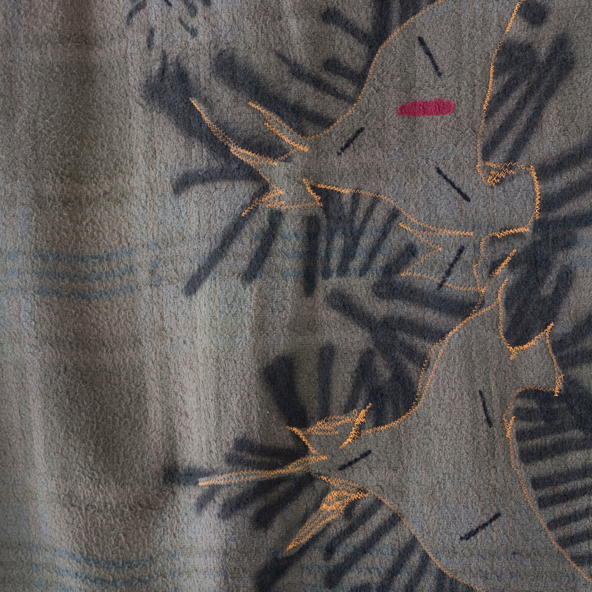 Quilt Painting 'Pattern Series 4' Tapestry Textile Art