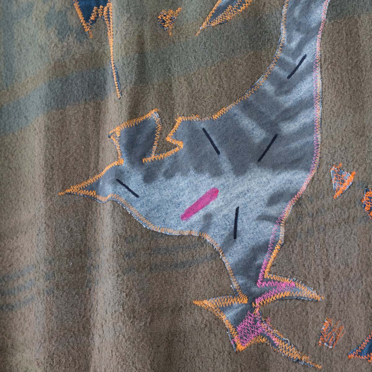 Quilt Painting 'Pattern Series 4' Tapestry Textile Art