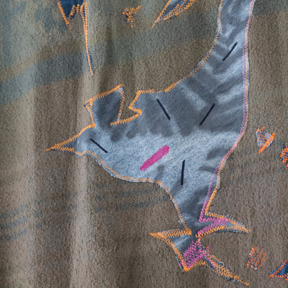 Quilt Painting 'Pattern Series 4' Tapestry Textile Art
