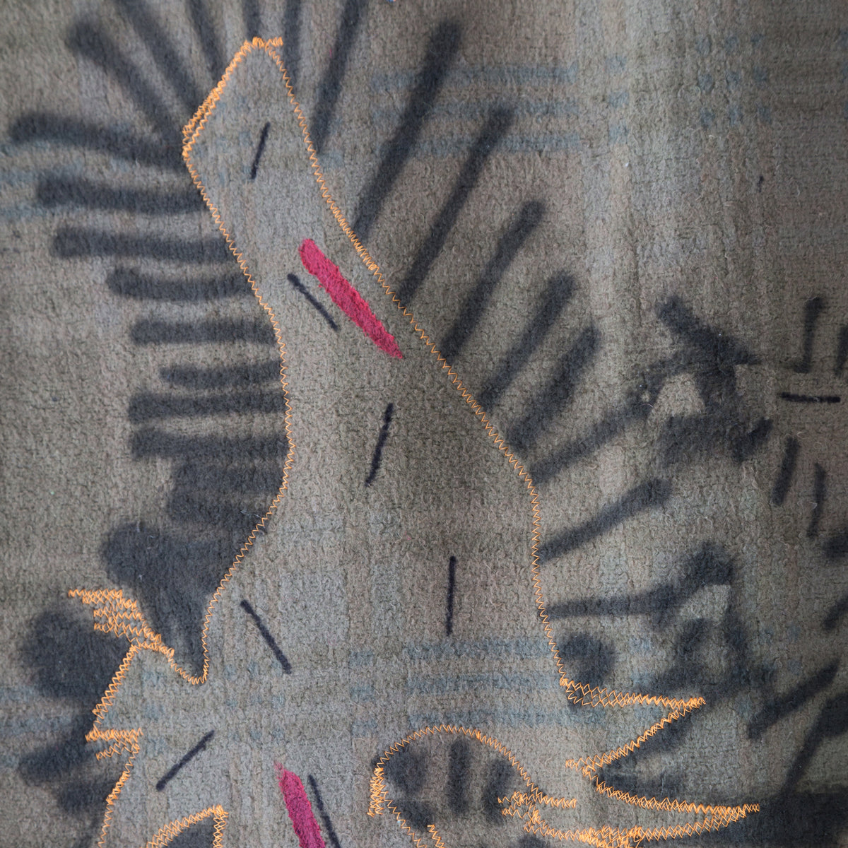 Quilt Painting 'Pattern Series 4' Tapestry Textile Art