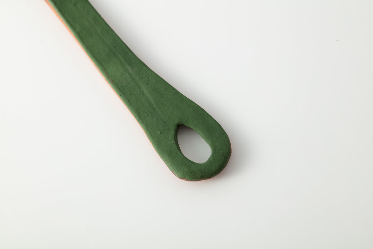 Night Walk Green Spoon / Cheese Plate