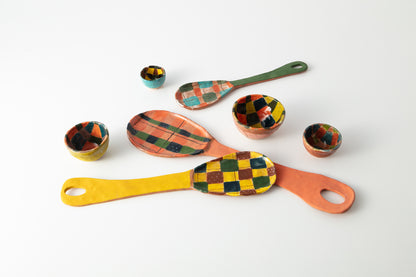 Night Walk Orange Spoon / Cheese Plate