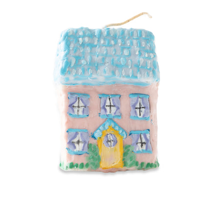 Pink House Sculptural Candle