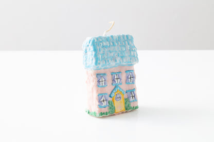 Pink House Sculptural Candle